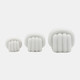 EV19778#S/3 3/4/5" Huzzah Decor Knot Object, White