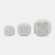 EV19778#S/3 3/4/5" Huzzah Decor Knot Object, White
