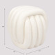 EV19779#18" Huzzah Quartz Resin Stool, White