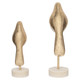 EV19790#S/2 Vara Bird Statuary, Wht/gold