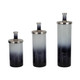 EV19486#S/3 15/19/23" Nandita Blue Glass Bottles 