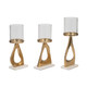 EV19824-01#S/3 13/13/15" Provence Gold Candle Holders