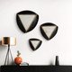 EV19830#S/3 8/11/14" Dayton Marble Triangle Wall Decor