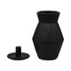 EV19871-03#Laurel Small Black Lidded Jar