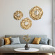 EV19875#S/3 16/20/24" Huff Metal Wall Decor W/ Mirror,gold
