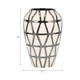 EV20010#16" Fabiola Oversized Tribal Vase, Pewter