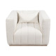 EV20024-01#40" Andreeva Tufted Accent Chair, Ivory