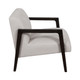 EV20035#28" Brunner Accent Chair, White/black