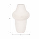 EV20069-01#10" Antilles 3d Printed Vase, Ivory/beige