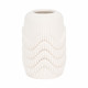 EV20071-01#12" Providence 3d Printedvase, Ivory/beige