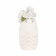 EV20071-01#12" Providence 3d Printedvase, Ivory/beige