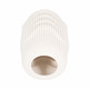 EV20071-01#12" Providence 3d Printedvase, Ivory/beige