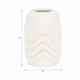 EV20071-01#12" Providence 3d Printedvase, Ivory/beige