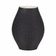 EV20074-01#11" Fernando 3d Printed Vase, Black