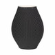 EV20074-02#15" Fernando 3d Printed Vase, Black