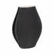 EV20074-02#15" Fernando 3d Printed Vase, Black