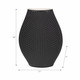 EV20074-02#15" Fernando 3d Printed Vase, Black