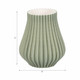 EV20076-01#9" Somerset 3d Printed Vase, Oil Green