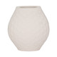 EV20082-01#11" Elphantine 3d Printed Vase, Ivory/beige