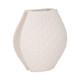 EV20082-02#16" Elphantine 3d Printed Vase, Ivory/beige