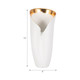 EV20094-01#12" Hollis Small Vase, White