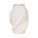 EV20095-01#12" Murano 3d Printed Small Vase, White