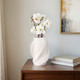 EV20095-01#12" Murano 3d Printed Small Vase, White