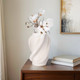 EV20095-02#15" Murano 3d Printed Large Vase, White