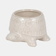 20113-01#7" Turtle Planter, White