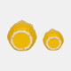 20116-02#S/2 5/8" Petal Planters, Yellow