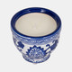 80297#4", 6oz Bowl Chinoiserie Candle, Blue/white
