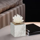 EV20130#6" Julia Tall Crystal And Marble Block