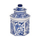 80305#7" 6oz Sandalwood Myrrh Chinoiserie Cndle,blu/wht