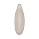 20212#8" Round Swirled Matte Vase, White