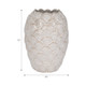 20216#13" Seashells Vase, White