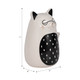 20222#7" Spotted Belly Kitty, White/black