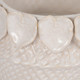 20246-01#7" Leaf Applique Woven Planter, Cream