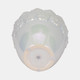 20262-02#6" Iridescent Floral Crown Planter, Ivory