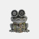 20294#12" Frog With Solar Goggles, Multi
