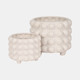 20302-01#S/2 9/12" Bubble Planters, White