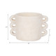 20311-02#10" Arch Handle Planter, White