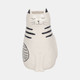 20322-03#11" Sitting Pretty Kitty With Vase Opening, White/
