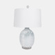 51320#27" 2-tone Glass Table Lamp, Blue/white