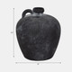 20338-01#10" Weathered Jug With Handle, Black