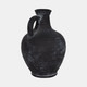 20338-02#12" Weathered Jug With Handle, Black
