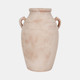 20340-02#19" Weathered Vase, White/natural