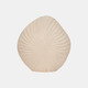 20351-02#23" White Sand Shell Vase, White