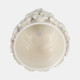 20362-02#6" Floral Applique Planter, Ivory