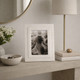 20384-01#4x6 Marble Border Photo Frame, White