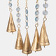20391#30" Mosaic Butterfly With Bells, Blue/gold